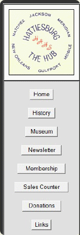Archived website menu