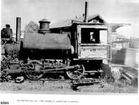 Logging locomotive, early 1900's