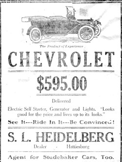 1916 Heidelberg Motors advertisement