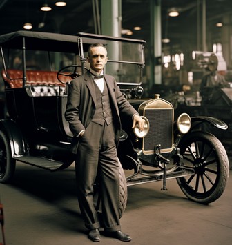 Henry Ford and a Model T