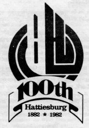 Hattiesburg 100th anniversary logo