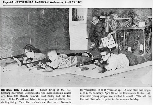 Students at target practice